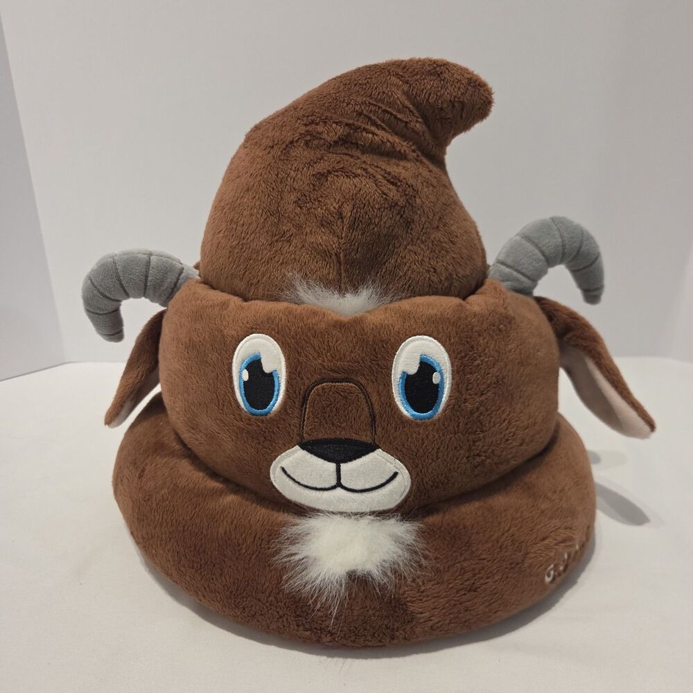 Rare Six Flags Goat Poop Emoji Hat Novelty Collectible Htf
